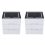 2X Nightstands Wireless Charging Station and LED Lights 1