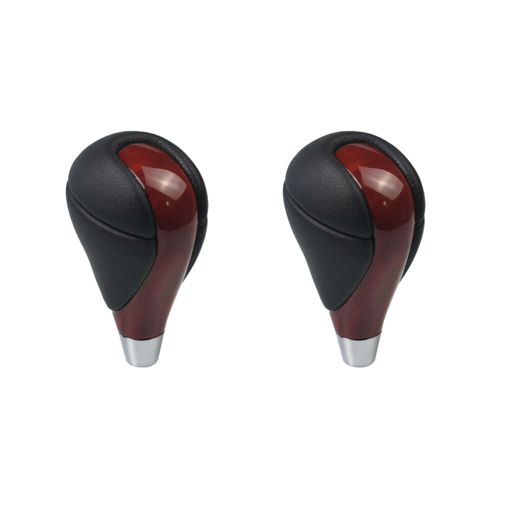 2X Red Leather Automatic Transmission Gear Shift Knob for ES IS-image-OPC-PJ2XKQQ-NEW