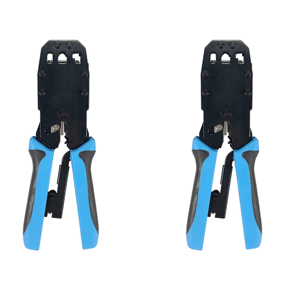 2X Rj45 Network Crimper 10P 8P 6P 4P Crimping Tools Stripper 4713239276455