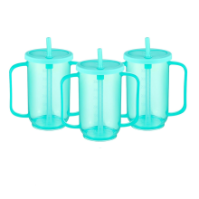 3 stuks tuitbekers voor volwassenen, 12 oz plastic lekvrije bekers