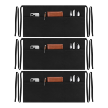 Tabliers de serveur (lot de 3) avec 3 poches