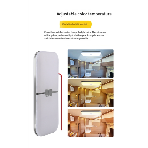 Luzes de acampamento TEM de 3 cores com 204 LEDs para trailers e motorhomes. 2