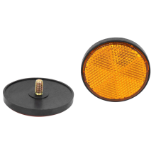 2x2" Round Orange Reflector Universal For Motorcycle ATV Dirt Bike