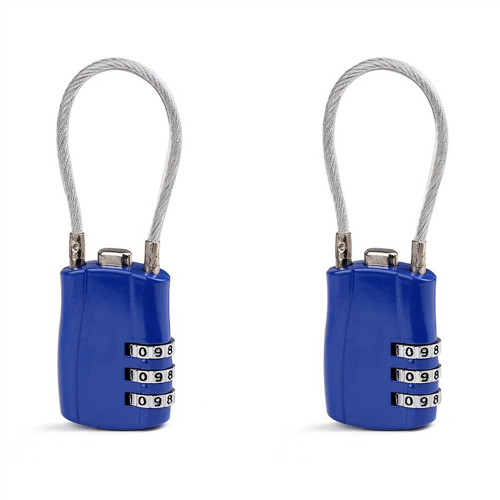 3 Digit Customs Code Lock Anti-Theft Padlock, B 4713239283934