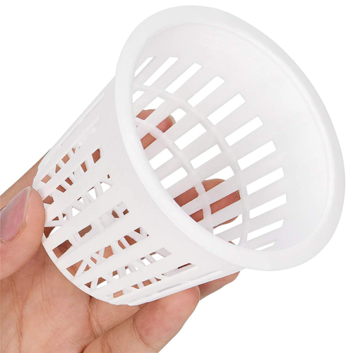 3 Inch 50Pack Planting Basket for Hydroponics, Black and White 1