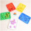 Square Plastic Tray, Bright Color, Cutlery Tray, Flat Tray (Blue28cm) 2