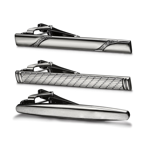 3 Pcs Tie Clips for Men Tie Bar Clip Set for Regular Ties Wedding 1