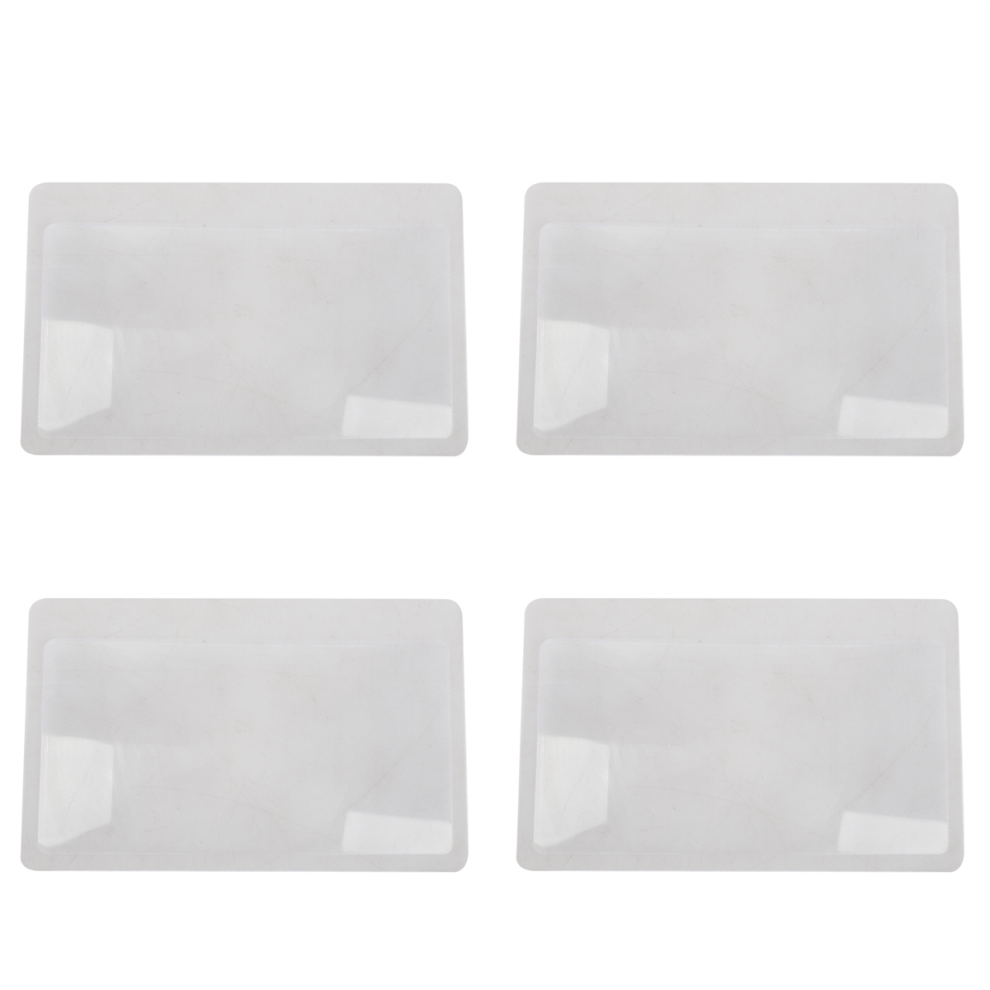 3 X Magnifier Fresnel Pocket Credit Card Size Transparent glass