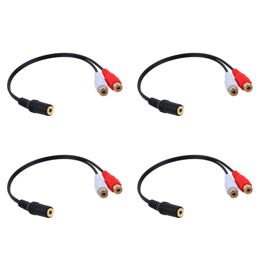 3,5 Mm Jack Hembra A 2 Hembra Jacks Divisor De Audio (15Cm) Negro 4713239210626