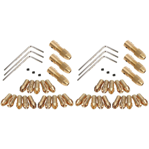 3 Sets 0.5-3mm Brass Drill Chuck Fit for Rotary Tools