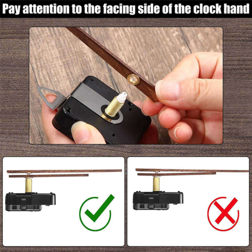 3 Pcs Quartz Clock Movement with 3 Types of Walnut for Clock Repair 1