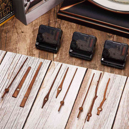 3 Pcs Quartz Clock Movement with 3 Types of Walnut for Clock Repair 2