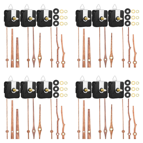 3 Pcs Quartz Clock Movement with 3 Types of Walnut for Clock Repair