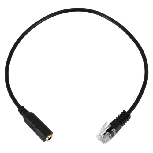 3.5mm Plug Jack to RJ9 for Headset to for Phone Cable 1
