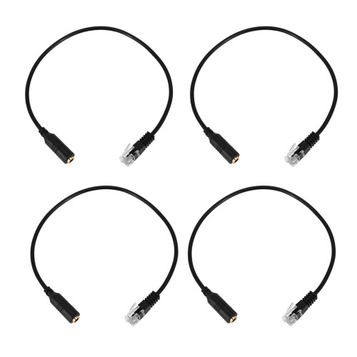 3.5mm Plug Jack to RJ9 for Headset to for Office Cable