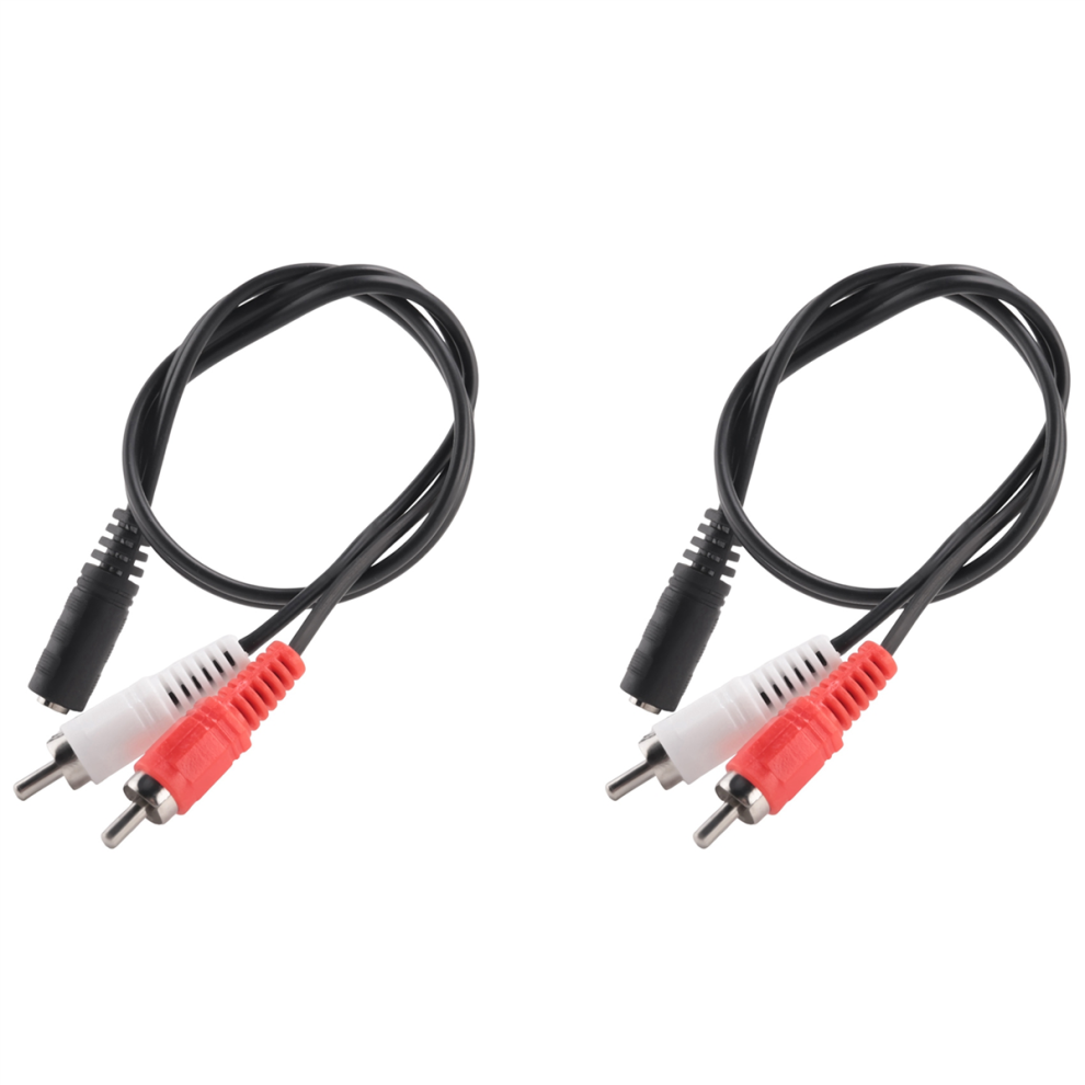 3.5Mm Femmina Stereo A 2 Av Aux Filo Adattatore 4713239212491