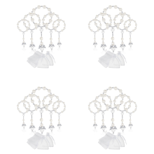 30 Pcs Baptism Acrylic Rosary Beads Rosaries Angel with Organza Bags