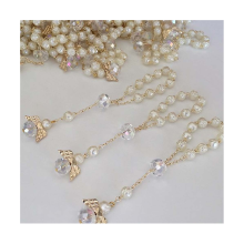 30 PCS Baptism Rosary Acrylic Rosary Beads Mini Rosaries Angel