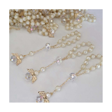 30 PCS Baptism Rosary Acrylic Rosary Beads Mini Rosaries Angel
