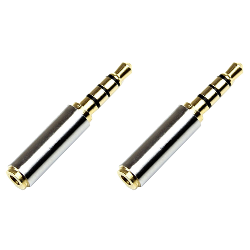 3.5Mm To 2.5Mm Plug Earphone Jack Adapter(Golden) Golden 4713239213405