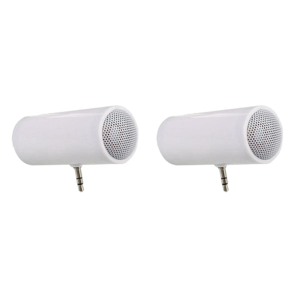 3.5Mm Stereo Mini Speaker Amplifier For Mobile Phone Tablet Pc- White 4713239213351