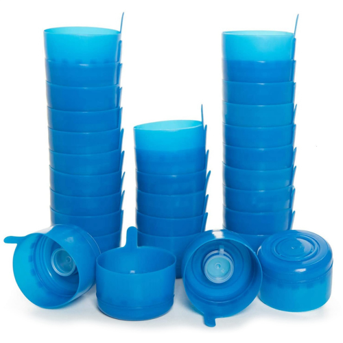 30 Pack Non-Spill Bottle Caps for Water for Water Dispenser 1