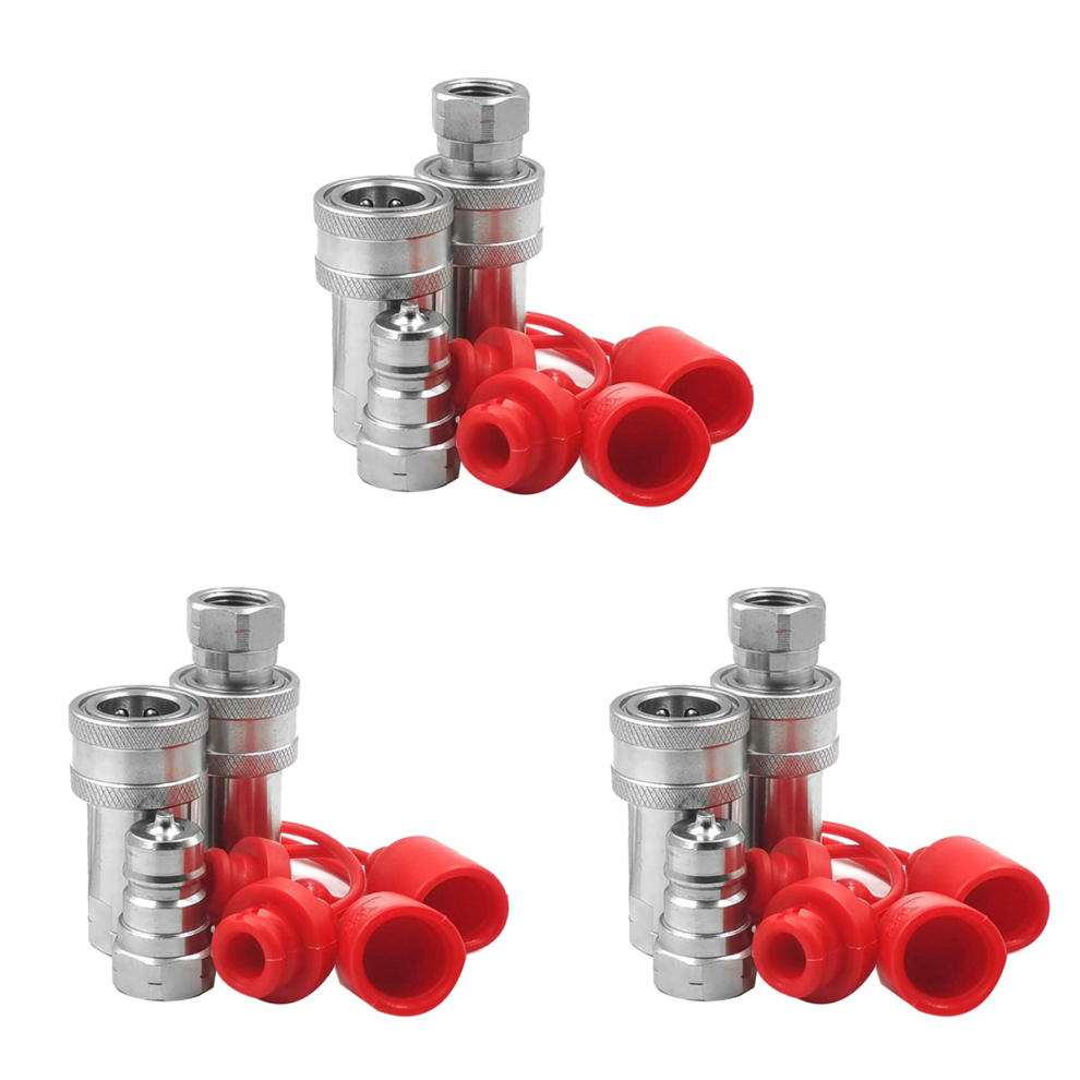 3/8Inch Npt Thread Iso7241-1A Hydraulic Quick Disconnect Coupler Set 4713239214877