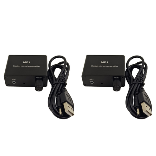 3.5mm ME1 Condenser Microphone Headphone Amplifier Audio Preamplifier