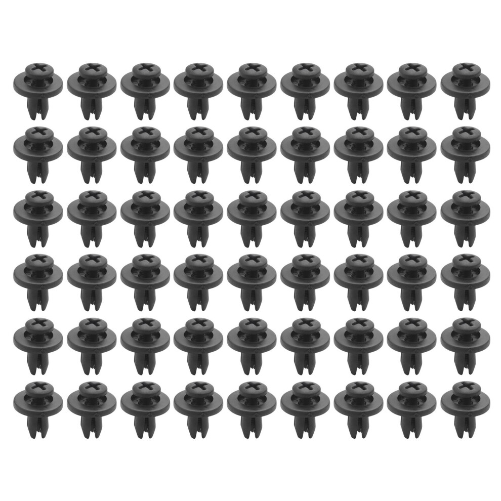300Pcs 6Mm Plastic Push Type Rivet Bumper Pin Clips 4713239219292