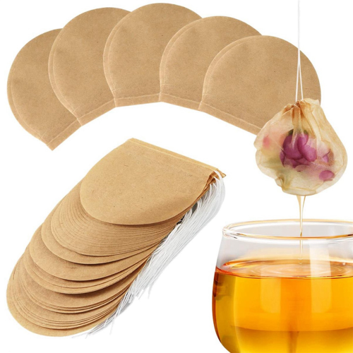 300PCS Tea Filter Bags, Disposable Drawstring Bags for Tea and Coffee 2