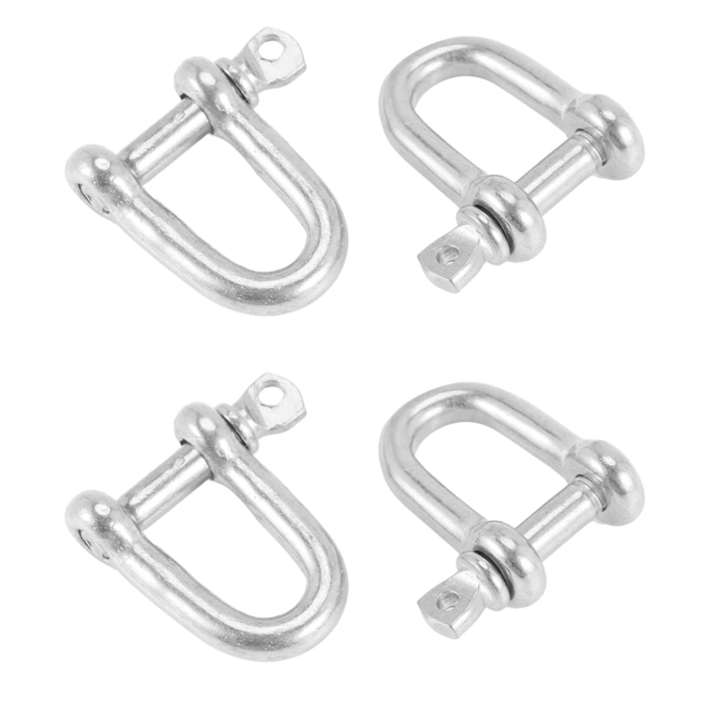 304 Screw Pin D Style Chain Dee Shackle 4Mm For Rigging Pack Of 2 4713239220182