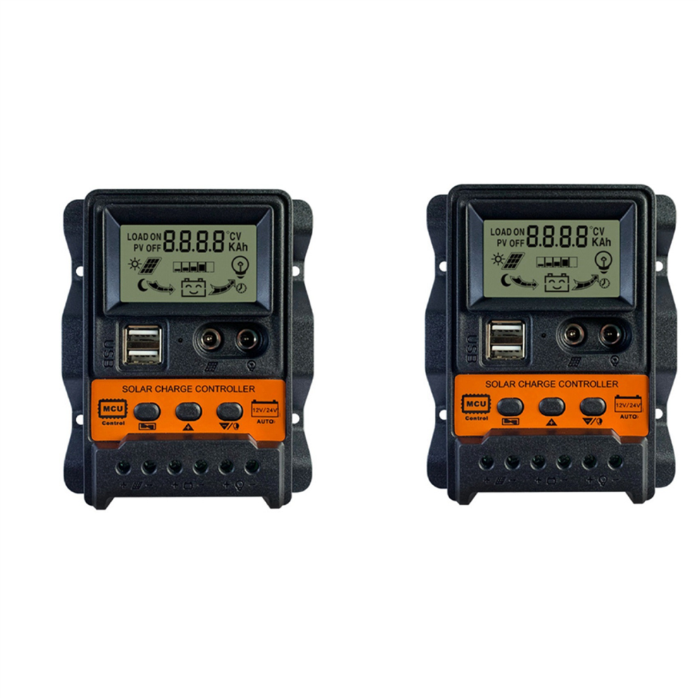 30A Solar Charge Controller Solar Panel Battery Controller 2 Usb Lcd 4713239221226