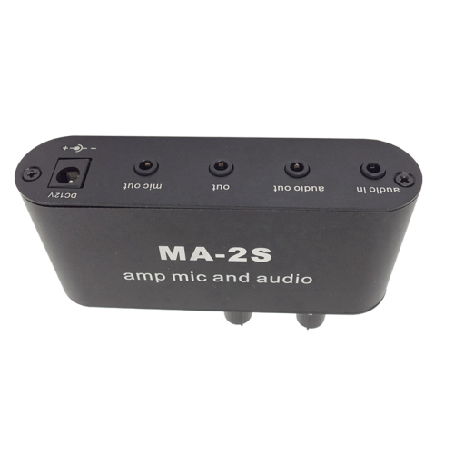 3.5mm Condenser Microphone Amplifier Preamplifier Mixing Board MA-2S 1