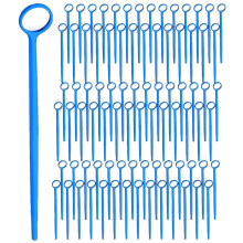 300 Pcs Disposable Dental Mirror Anti Fog Mouth Mirror,Blue