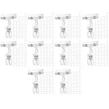 30 Pcs Label Holders Sign Clip, Plastic Clear Rotatable Sign Clips
