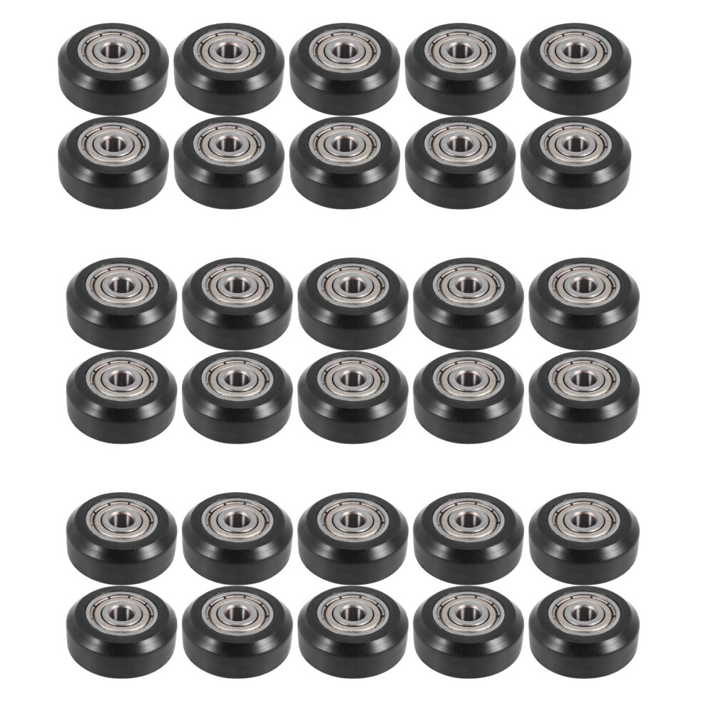 30Pcs Big Plastic Pulley Wheel With Bearing Idler Pulley Gear 4713239223404