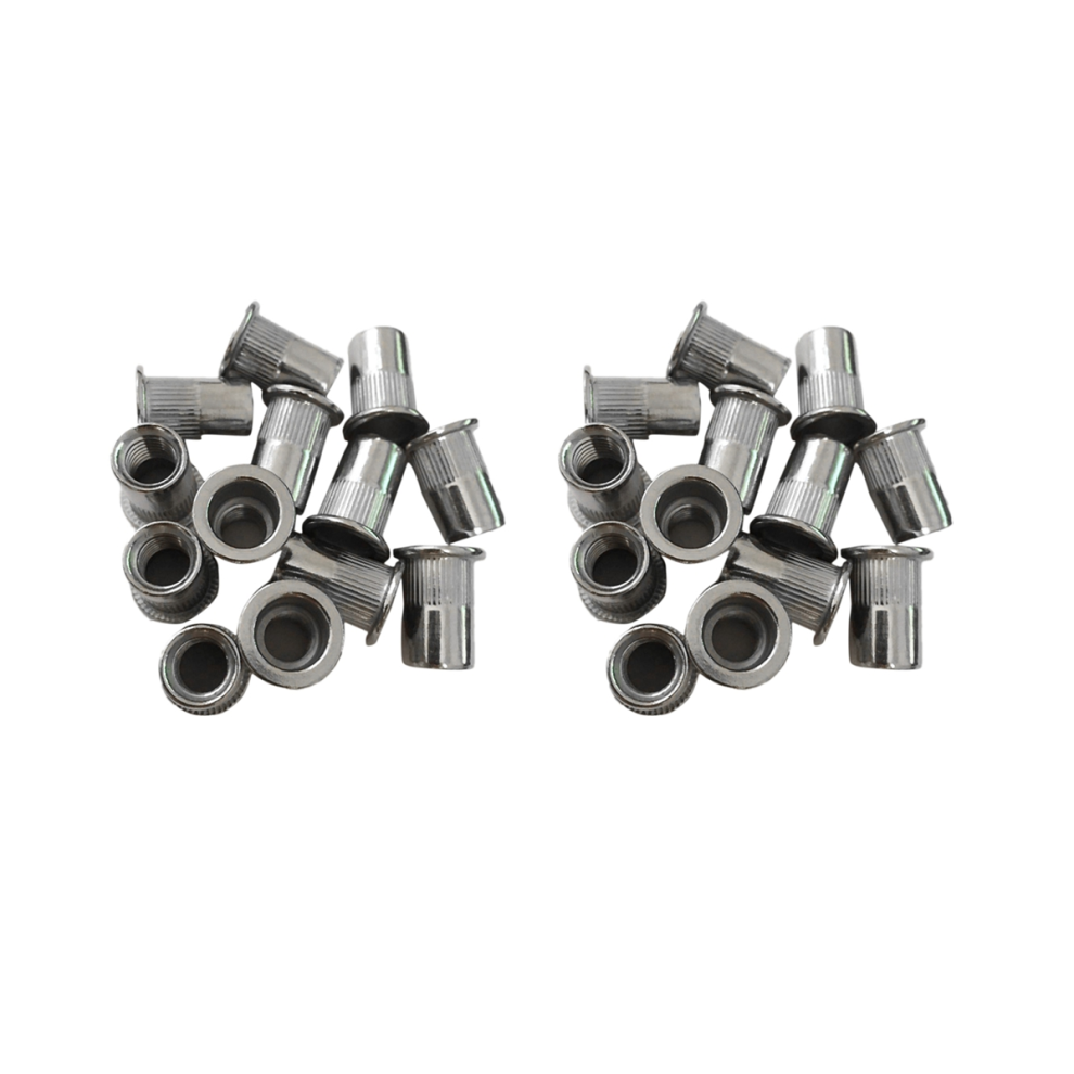 30Pcs M8 Rivet Nuts Stainless Steel Threaded Rivet Insert Nuts 4713239224609