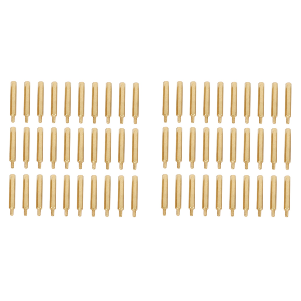 30Pcs M3 3Mm Male Female Brass Pcb Spacer Hex Stand-Off Pillar 30Mm 4713239224579