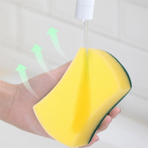 30pcs Sponge Scouring Pads Dish Washing Cleaning Scrubber Brush 2