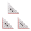 30CM Drawing Triangle Ruler Multi-Function Drawing Design Ruler 1