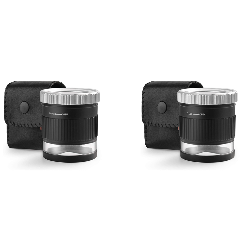 Light 30X Magnifier Illuminated Adjustable With 6 For Jewelry Textile