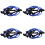 32700-PTO-000 Spark Plug Wire Set for DEL 1992-2002 Blue 1