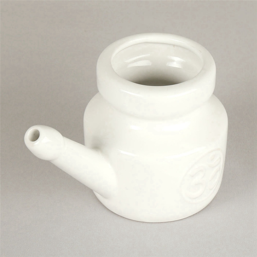 350Ml Ceramic Neti Pot Nose Cleaning Pot,White 1