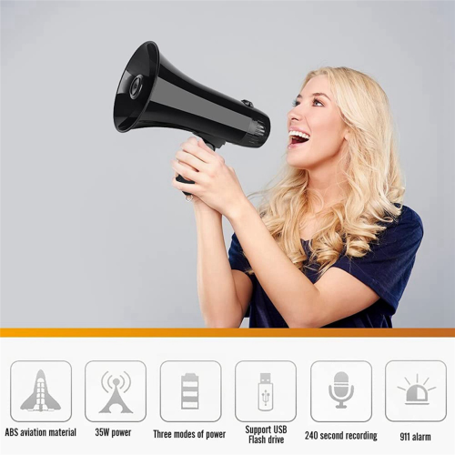 35 Watt Power Portable Speaker PA Bullhorn 1