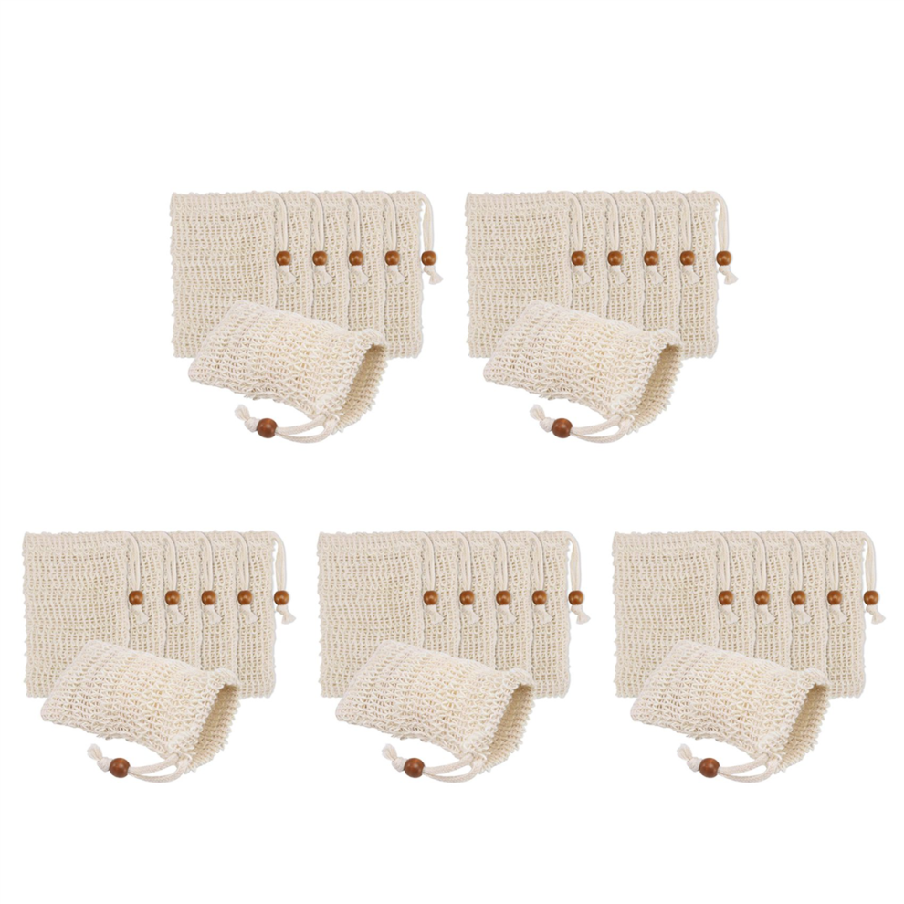 36 Pack Soap Exfoliating Bags,Soap Saver Made Sisal Mesh Soap Bag