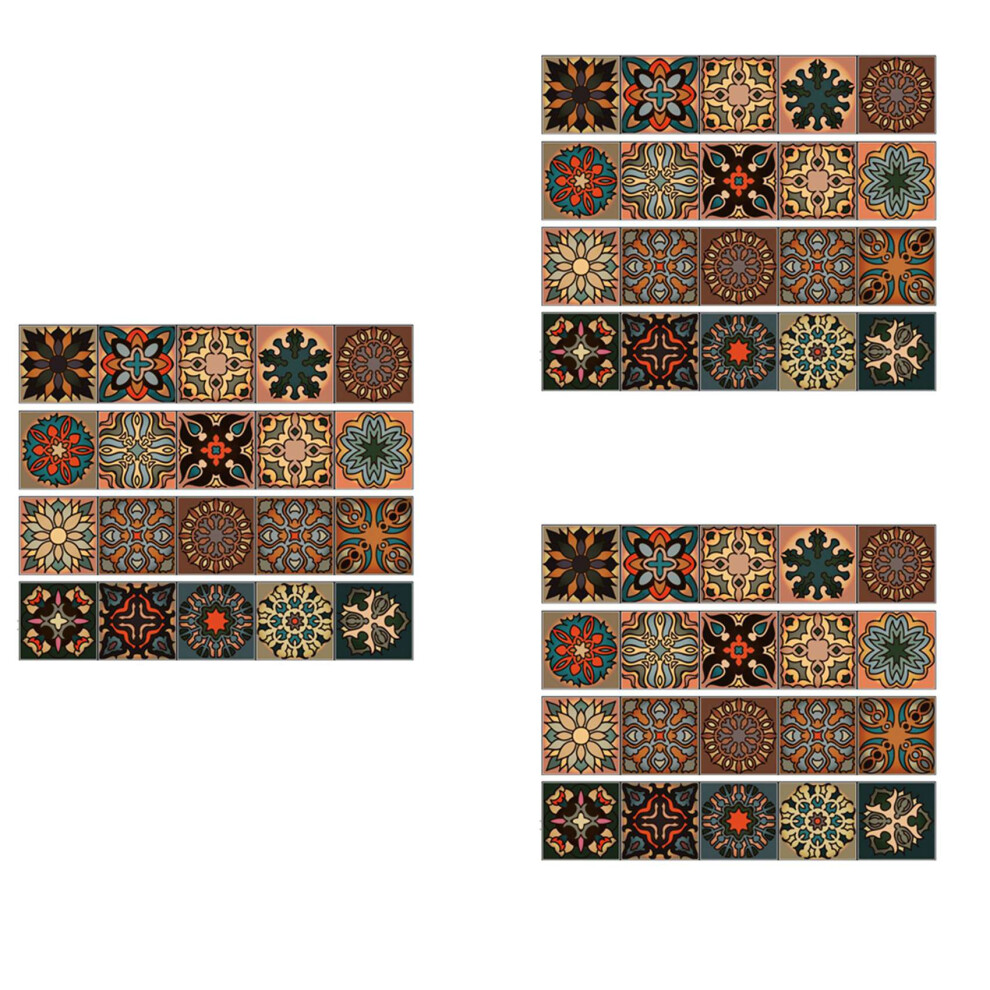 3D Multi Moroccan Self-Adhesive Bathroom Wall Stair Tile Sticker 4713239228591