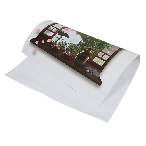 3D Window Peach Blossom Flower Art Wall Sticker Mural