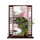 3D Window Peach Blossom Flower Art Wall Sticker Mural 3