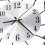 3D Wall Clock,Round Leaf Petals Metal Wall Clock,Dial - Silver Black 6