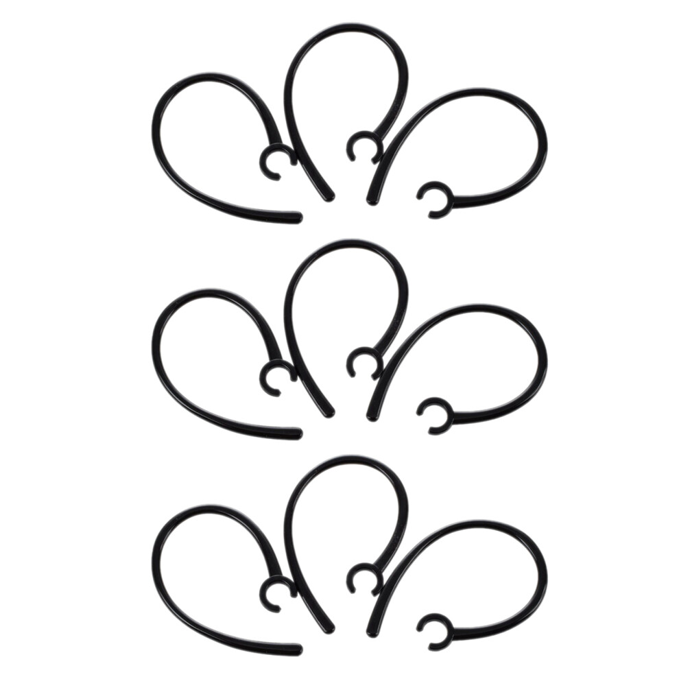 3Pcs Handfree 5.5mm Hole Black Plastic Earhook for bluetooth Earphone-image-OPC-PJ2XV95-NEW